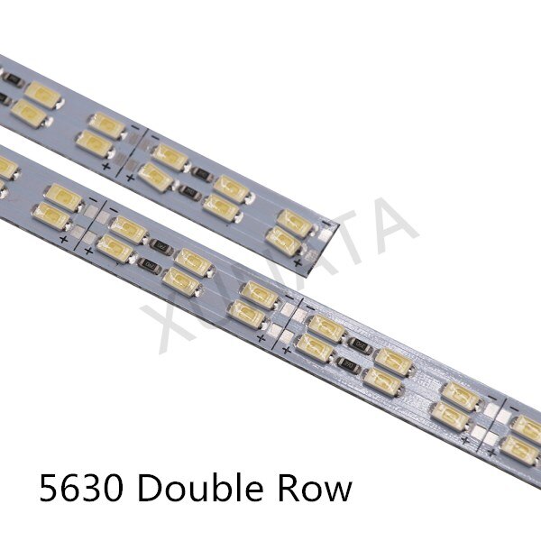 Korea Chip SMD 8520/7020/5630 LED Streifen Licht Zweireihig 120 leds/m fest Bar 25cm 50cm cool Weiß Führte Harte Streifen: 5630 doppelt Reihe / 10Stck 25cm