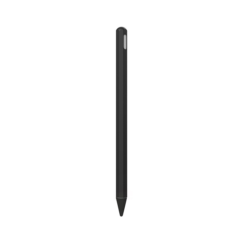 Pen Nib Protector Silicone Sleeve Grip Skin Cover Holder for Apple Pencil 2 PR: Black