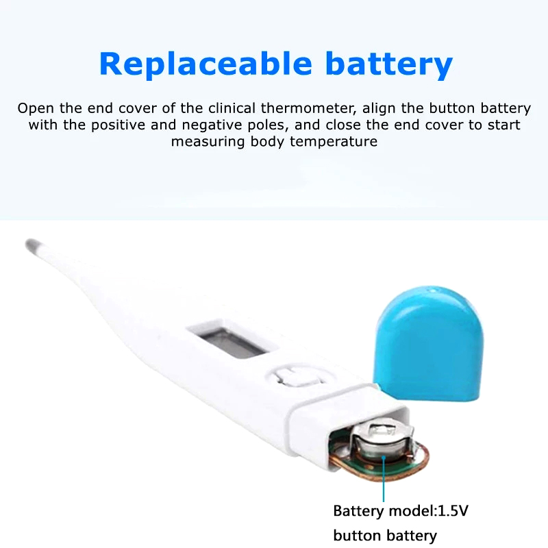 Household Thermometer for Fever, Digital Basal Body Thermometer Oral, Armpit or Rectal Temperature Electronic LCD Displ
