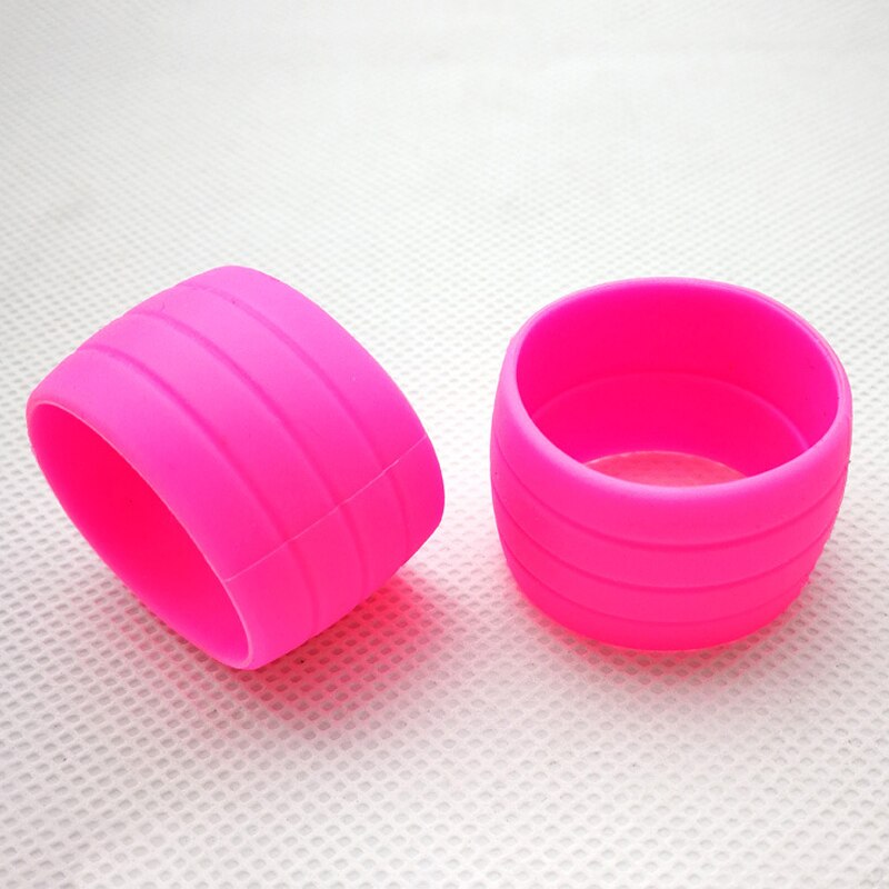 1 Paar Fahrrad Silikon Gummiband Befestigungs Ring Anti-Überspringen Stecker Wasserdichte Tragen Beständig BüGel Silikon Schleifen für Straße Fahrrad Bar Band YS-Kaufen: Rosa