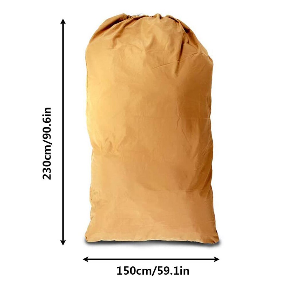 Foldable Lawn Leaves Bag Garden Lawn Tractor Leaf Bag Grass Catcher Bag Lawn Mower Bag With Chute Kit: Coffee