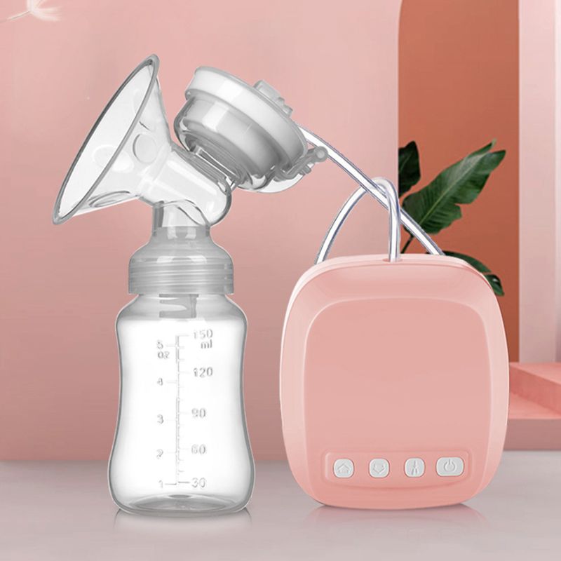 Electric Breast Pump Automatic Milker with Baby Bottle Maternal Nipple Suction Milk Extractor USB Chargable