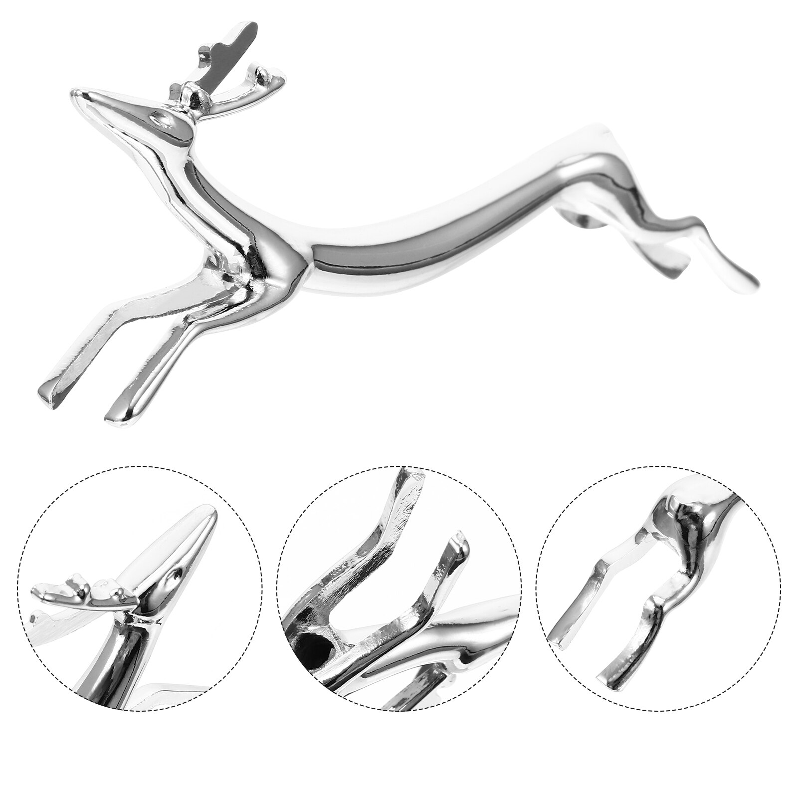 4 Pcs Besteck Racks Besteck Klammern Haushalt Tisch Dekorationen (Silber)