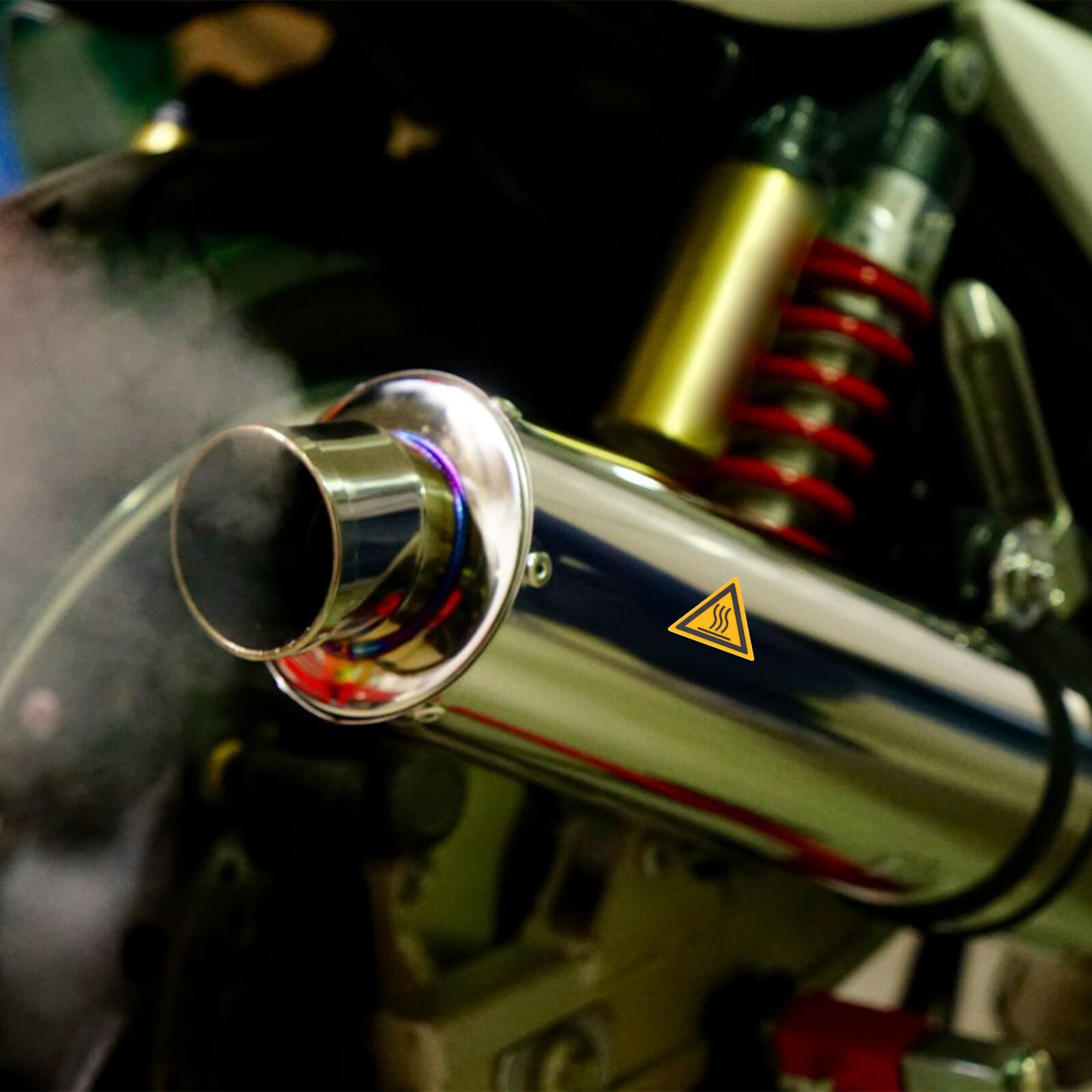 10Pcs Apparatuur Hoge Temperatuur Waarschuwing Sticker Voorzichtigheid Verbranden Label Sticker