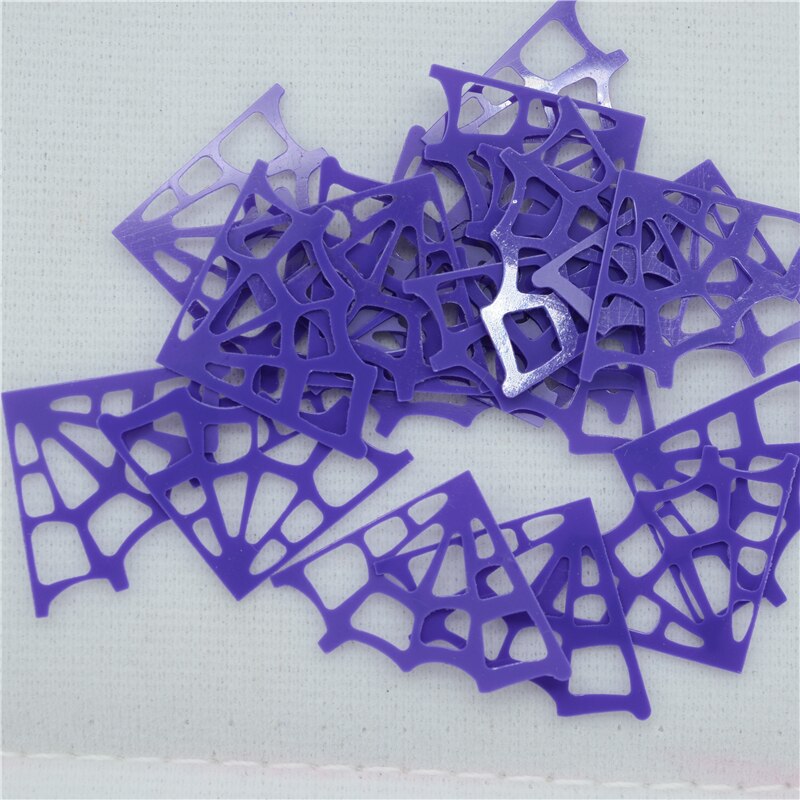 500 stuks/partij 26*18mm zwarte halloween spinnenwebben losse pailletten mooie knutsels voor naaien/webbing diy accessoire kinderen diy