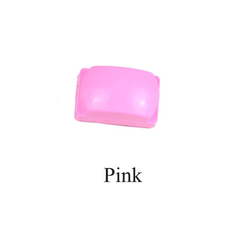 5 farbe Rechteck Nagel Stempel Silikon Gelee Kopf Lila Weiß/verrotten/Grau/Rosa Nagel Stempel Kopf Nagel stanzen Platte Druck Werkzeug: Rosa