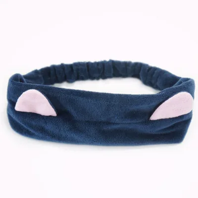 Meerdere stijlen Leuke elastische kattenoren hoofdbanden voor vrouwen meisjes make-up gezicht wassen hoofdband kapsel hoofddoek haaraccessoire: YELLOW