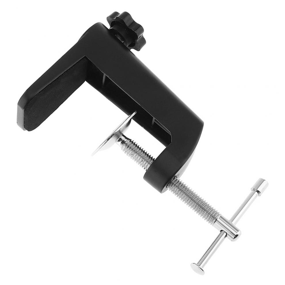 Abrazadera de soporte Cantilever de aleación de aluminio duradera, con diámetro de agujero de 12MM y alfombrilla antideslizante para soporte de micrófono