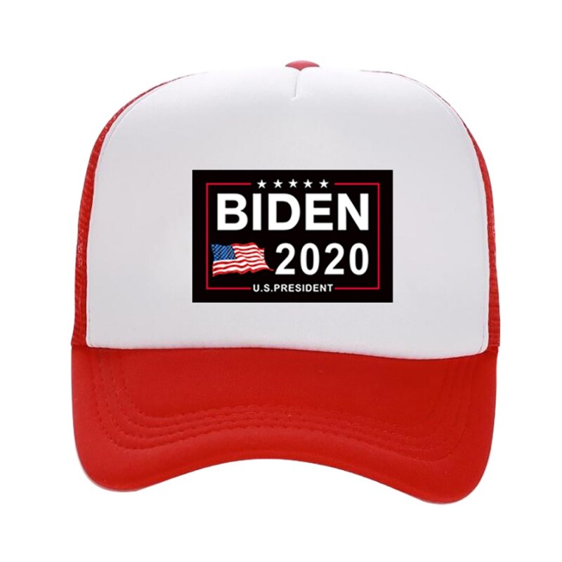 Biden American Flag Baseball Cap Adjustable Sun Mesh Running Hat American Election Breathable Baseball Hat: CRW