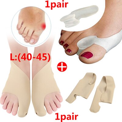 Ballen Schiene groß Zehe Korrektor Fuß Schmerzen Linderung Hallux Valgus Korrektur Pedikübetreffend Werkzeuge Kissen Pad Fußpflege Werkzeug: L-2Paar