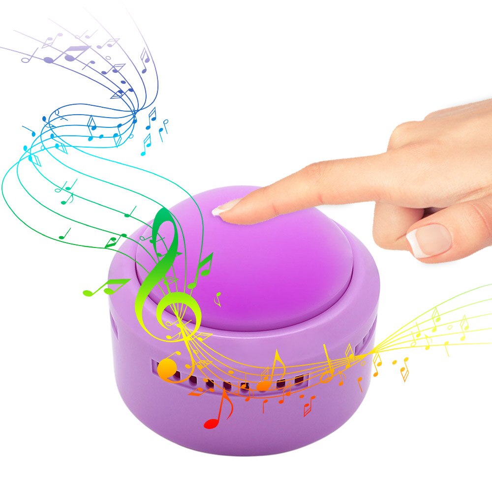 Optagelig taleknap med ledede læringsressourcer lydknap musiklyd summer summer taleknap fest interaktivt legetøj