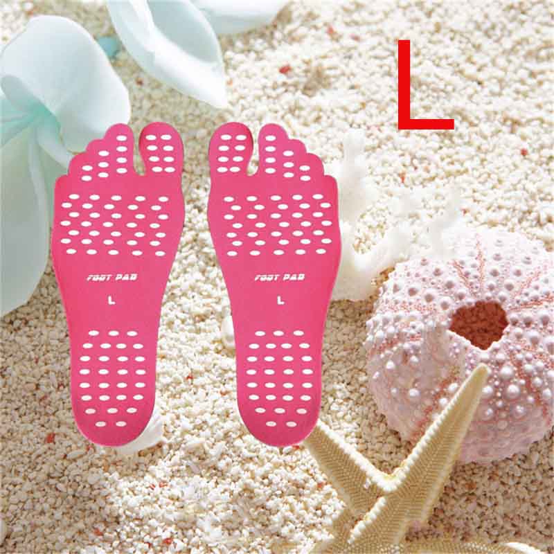 Beach Shoe Invisible Sticker Adhesive Beach Insoles Beach Pads SolesElastic Flexible Pool Barefoot Anti-slip Pads Men Women