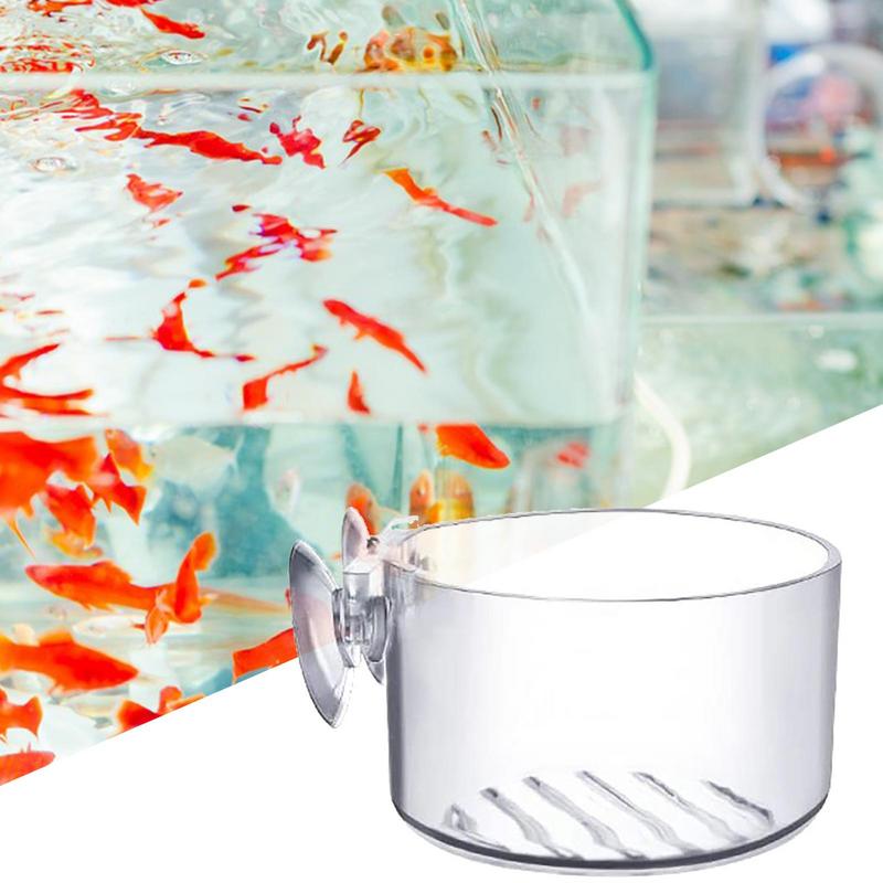 Aquarium Dekoration hängen Aquarium Kristall Acrylglas Blumentopf Polka Wasser Pflanz zylinder Tasse Fütterung Wasser Topf
