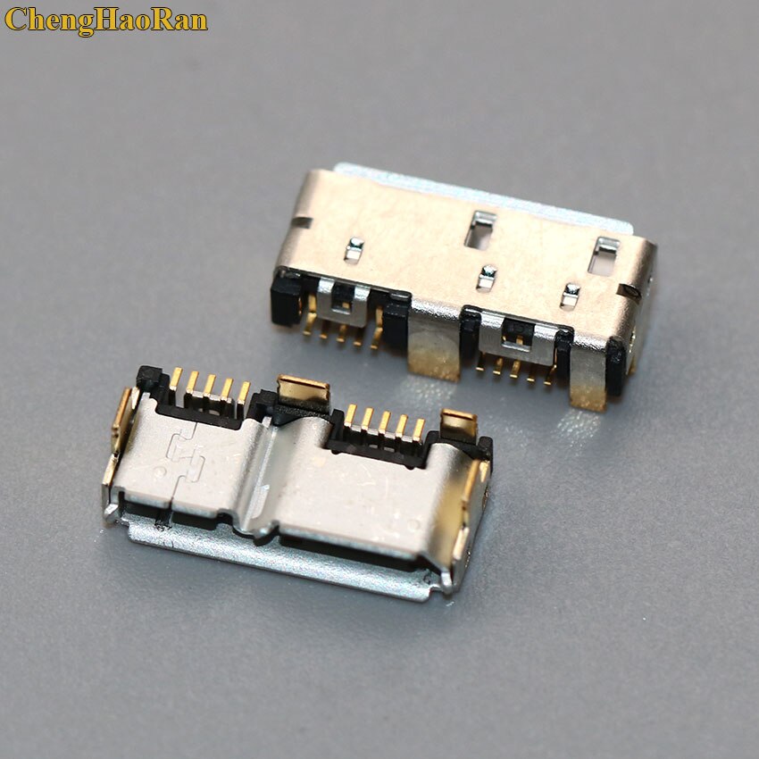 Chenghaoran 2 kpl micro usb 3.0 jack 10 pin naaras pistoke tail latausportti mobiili kovalevy liitäntä mikroliitin