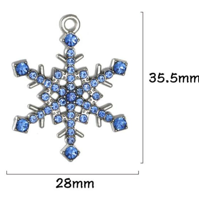 Dawapara Schneeflocke Reize Ohrringe/neckalces Weihnachten für Frauen Strass Schmuck 5 stücke: HA127241-1