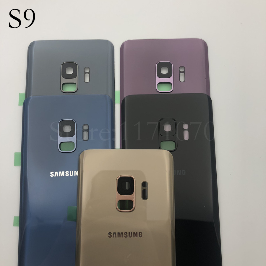 Samsung Galaxy S9 Più s9 + G965 SM-G965F G965FD S9 G960 SM-G960F G960FD Vetro Copertura Posteriore Della Batteria del Portello Custodia di Ricambio