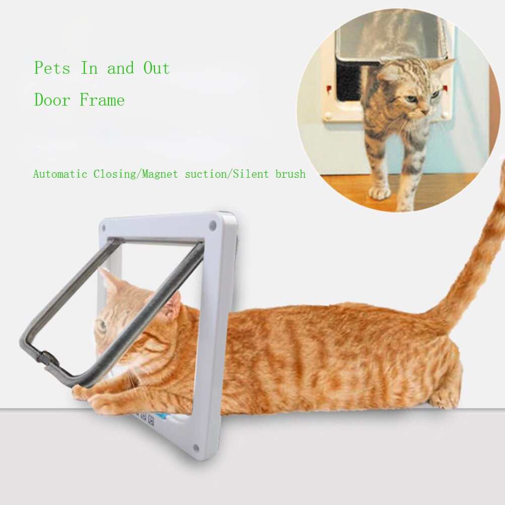 Control inteligente para puerta de gato, valla para puerta de Mascota, interruptor para puerta de perro y gato, Material plástico duradero, tamaño S, suministros para mascotas