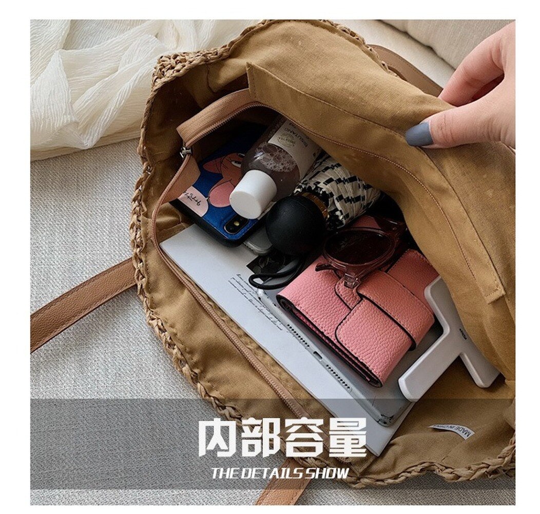 Frauen bagHollow blumen runde stroh gewebte tasche schulter lässig gewebte weibliche tasche Strand tasche retro handtaschen taschen