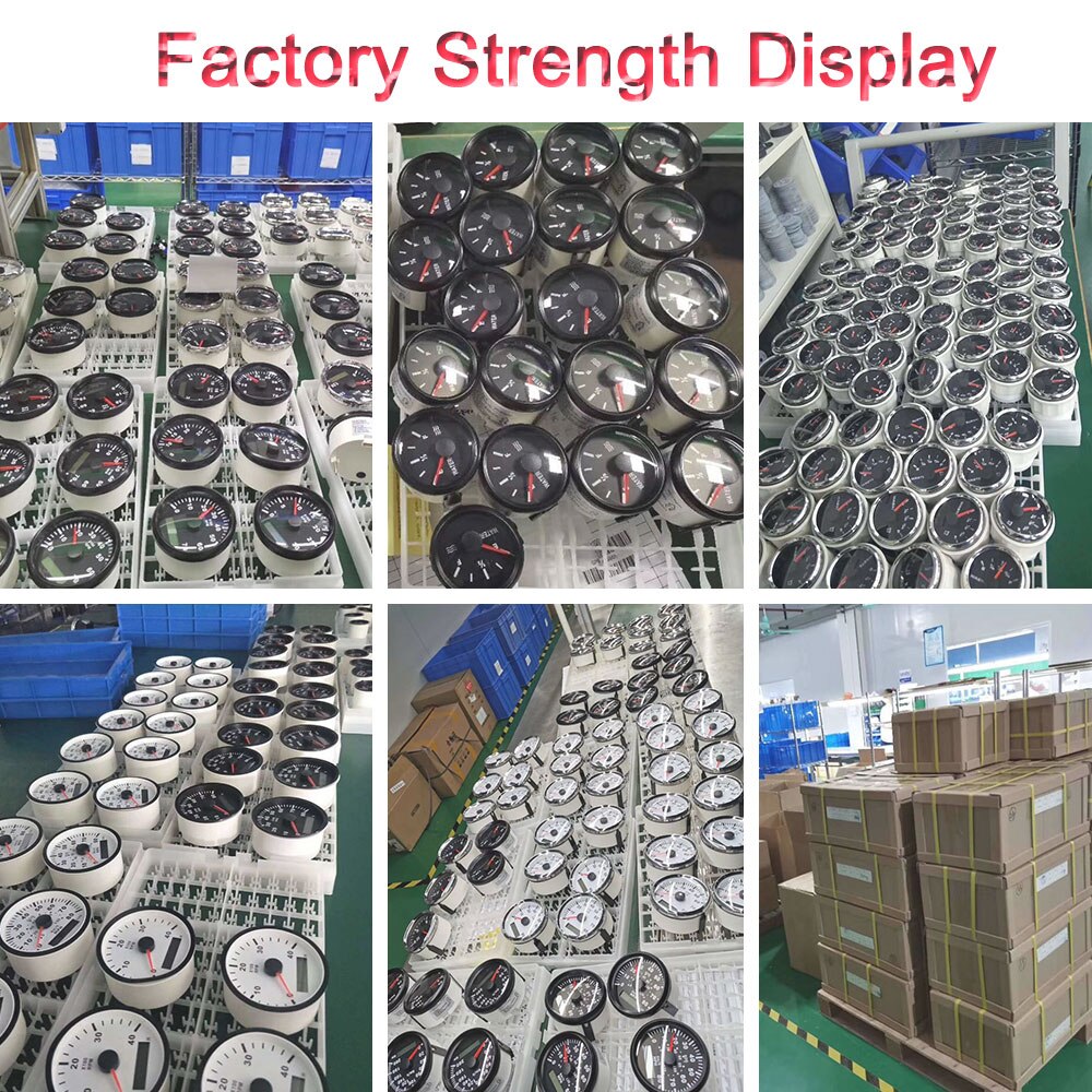 52mm 4 LED Alarm Gauge Meter Volt/Oil Press/Water Temp/Check Engine Alarm Indicator Gauge fit Car Boat With Backlight 12V 24V