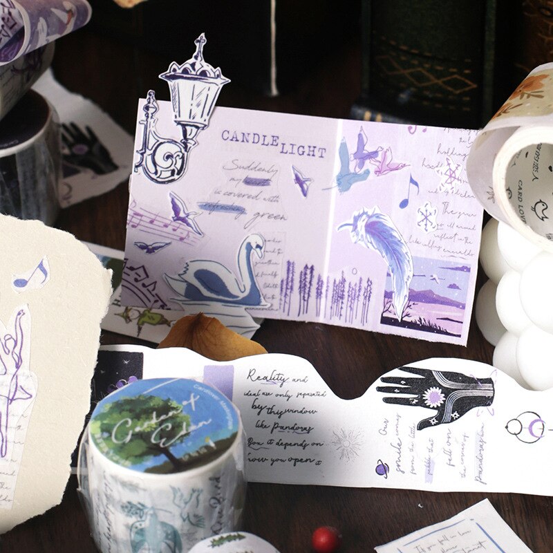 30mm*3m Kawaii Cute Swan Lake Garden Washi Tape Stickers Scrapbooking Masking Tapes School Office Supplies Bullet Journal sl2878