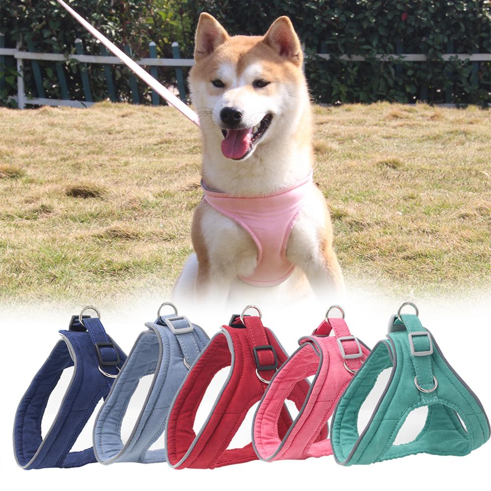Pet Dog Puppy Reflective Adjustable Outdoor Training Walking Safety Vest Harness