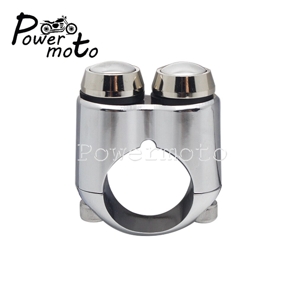 1&quot; 7/8&quot; Motorcycle Handlebar Switch Universal For Motorcycle Bike Cafe Racer Outdoor Sports 22mm/25mm Handlebar Custom Switch: 22mm chrome