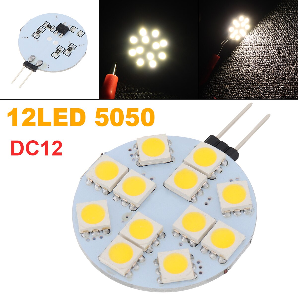 Led Licht Boord G4 Led Lamp 5730 5050 Smd Led Lamp Dc 12V Bi Pin Lamp Led Lamp 3W Warm Led Verlichting Vervangen Halogeen: 5050 2W