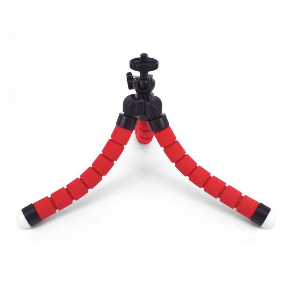 Mini Tripod Multifunctional Flexible Tripod Portable Sponge Tripod with Phone Clip for Selfie Mobile Phones Lightweight Camera