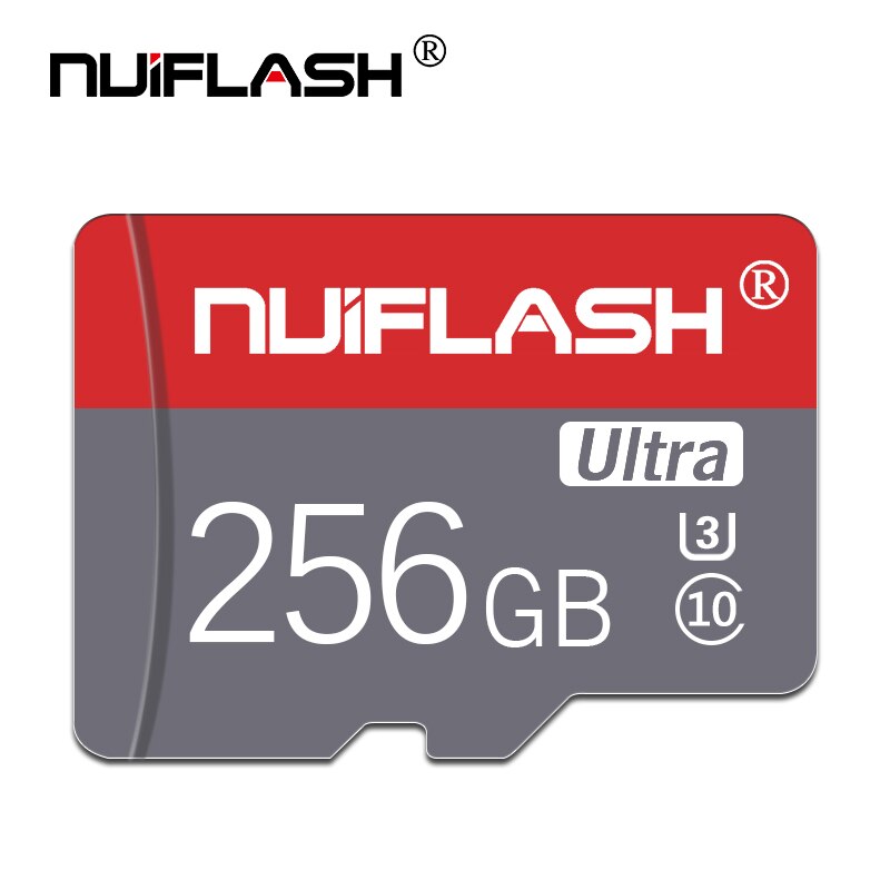 Nuiflash micro sd 128GB 64GB 32GB 16GB 80mb/s TF usb flash memory card microsd 8GB/48MB/s class10 Original Product: 256GB