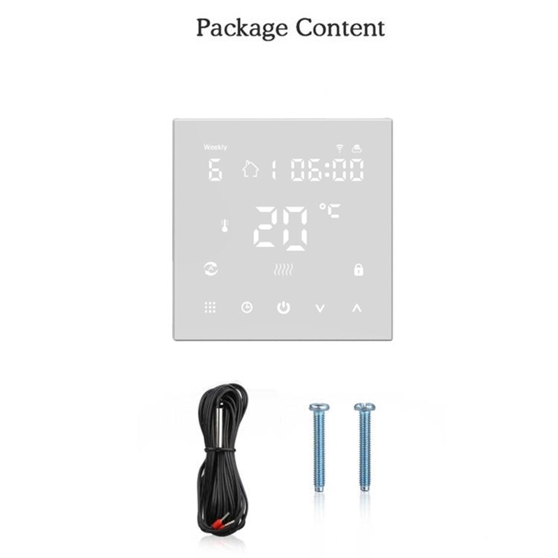 Wifi Touch Screen Vloerverwarming Kamerthermostaat Telefoon App Afstandsbediening