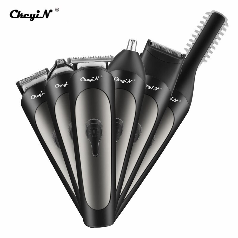 Multifunctional Hair Trimmer Grooming Set Cordless Body Trimer Beard Hair Clipper Rechargeable Nose Ear Haircutting Machine