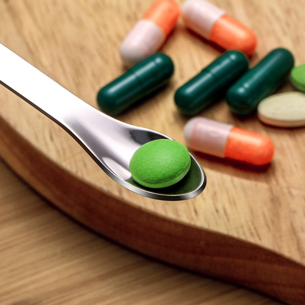 UKCOCO in 1 Stainless Steel Sampling Spoons Laboratory Scoops Mixing Spatulas (Silver)