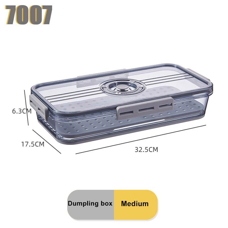 Refrigerator Storage Box Pet Plastic Transparent Thickened Frozen Drain Fresh-keeping Box Special Finishing For Refrigerator: 11