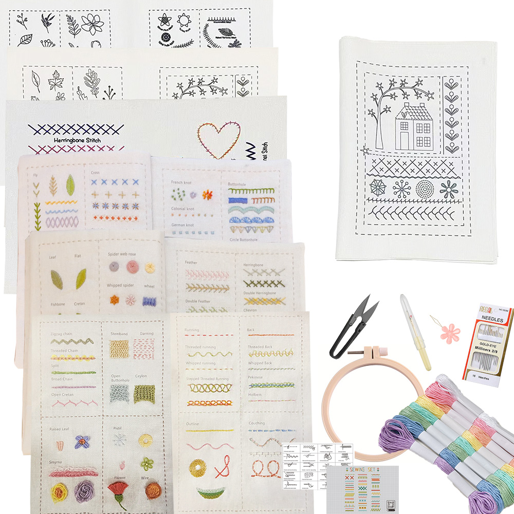 Basic Stitches Book For Beginners Adults Embroider... – Grandado