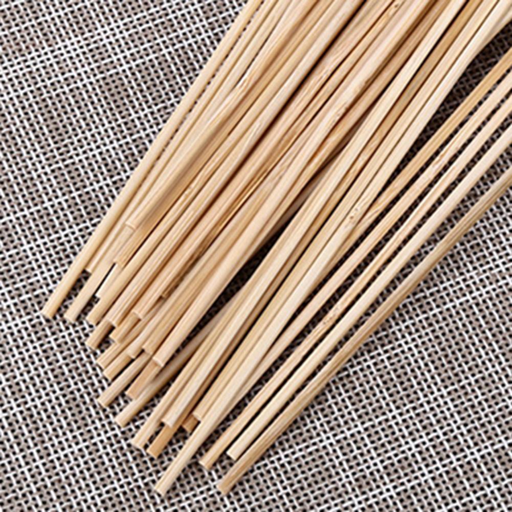 50/100Pcs Natural Bamboo Sticks Wooden Barbecue Kabob Skewers for Grill BBQ Kebab Marshmallow Roasting Fruit Picks Eco-Friendly