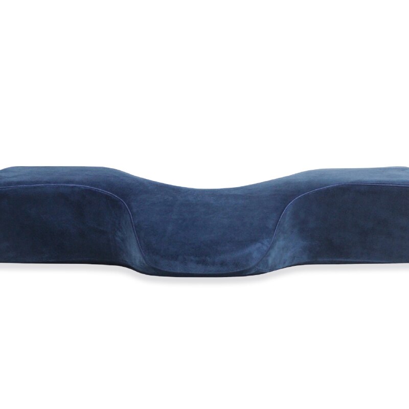 Memory Foam Cervicale Kussen Voor Slaap Make Wimper Kussen Trage Rebound Hals Fungeren Als Originele Cervicale Ondersteuning Orthopedische Kussen: A Navy blue