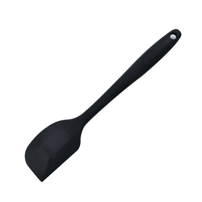 Nicht-Stock Silikon Creme Spachtel Schaber Löffel Öl Pinsel Wärme-Beständig Spatel flexibel Küche Utensilien Backen Kochen Werkzeuge: L Schaber Schwarz