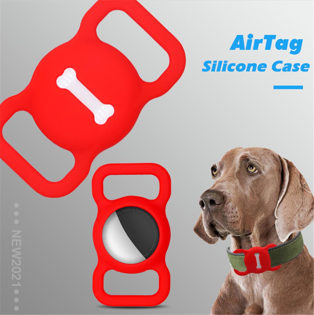 2021new custodia protettiva in Silicone per animali domestici GPS Finder Dog Cat Collar Loop per Apple airtag per Apple localizzatore Tracker dispositivo anti-perso