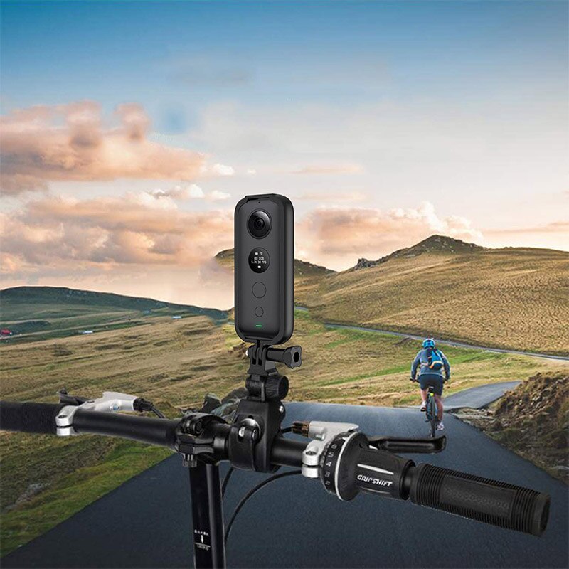 Abs beskyttende ramme beskyttende hus skalldeksel & adapterfeste & skrue til insta 360 en x kamera
