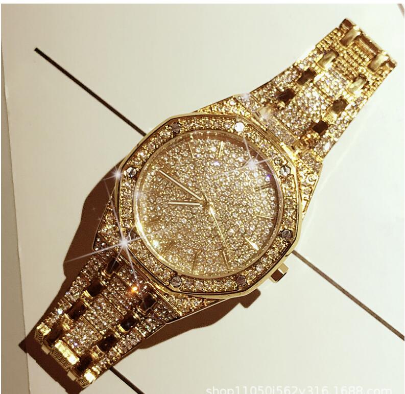 luxury brand Men Women Watch Crystal Bracelet Gold. Grandado