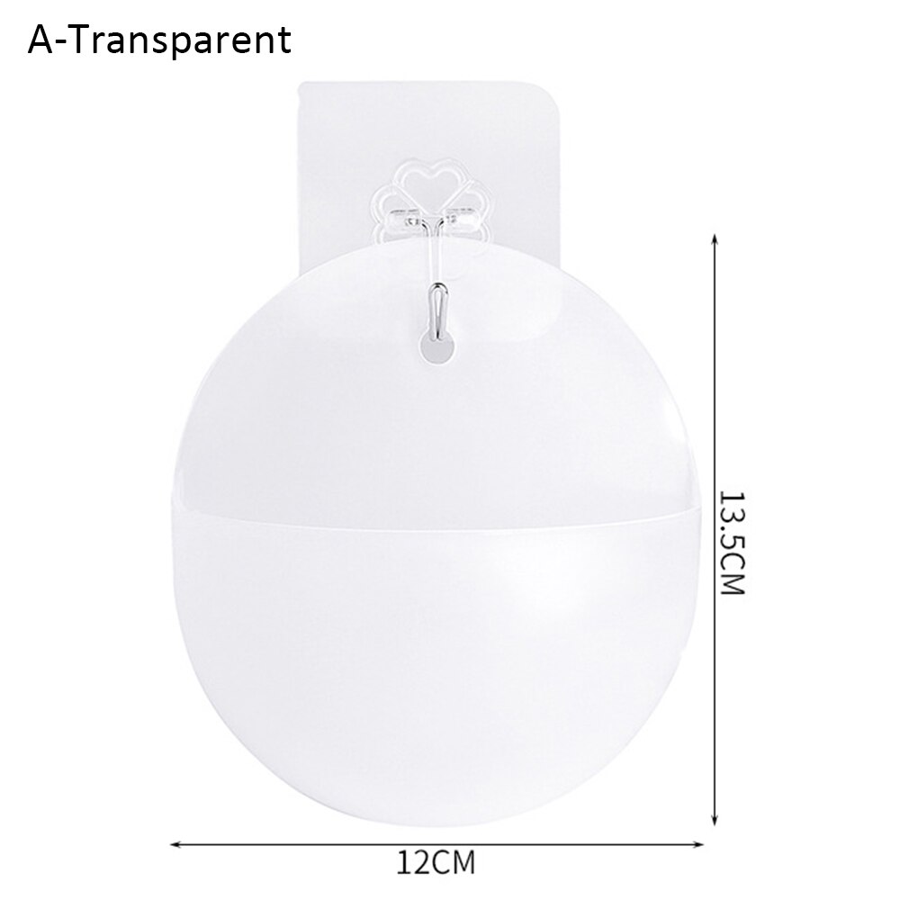 Nordic Plastic White Vases PP Transparent Wall Mount Flower Base Garden Supplies Home Hanging Flower Planter Pots Decor Vases: Transparent A