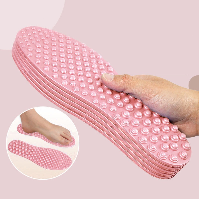 Sottopiede per massaggio con bordo per pressione dito Allevia l'affaticamento del piede Scarpe Solette Uomo Donna Cuscinetti per scarpe Sport morbidi Scarpe casual Suola 1 paio: Blu / 0.5