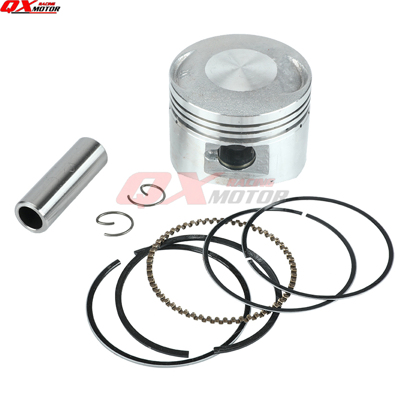 Ensemble de pistons à axe de 14mm de 52.4mm, pour Lifan 125cc, refroidissement à Air/huile, moteurs horizontaux, Dirt Pit Bike, ATV Quad, pièces: Default Title