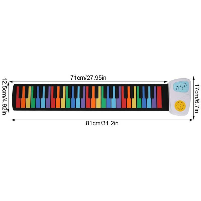 Piano enrolladas instrumento Musical Piano Flexible para principiantes para niños