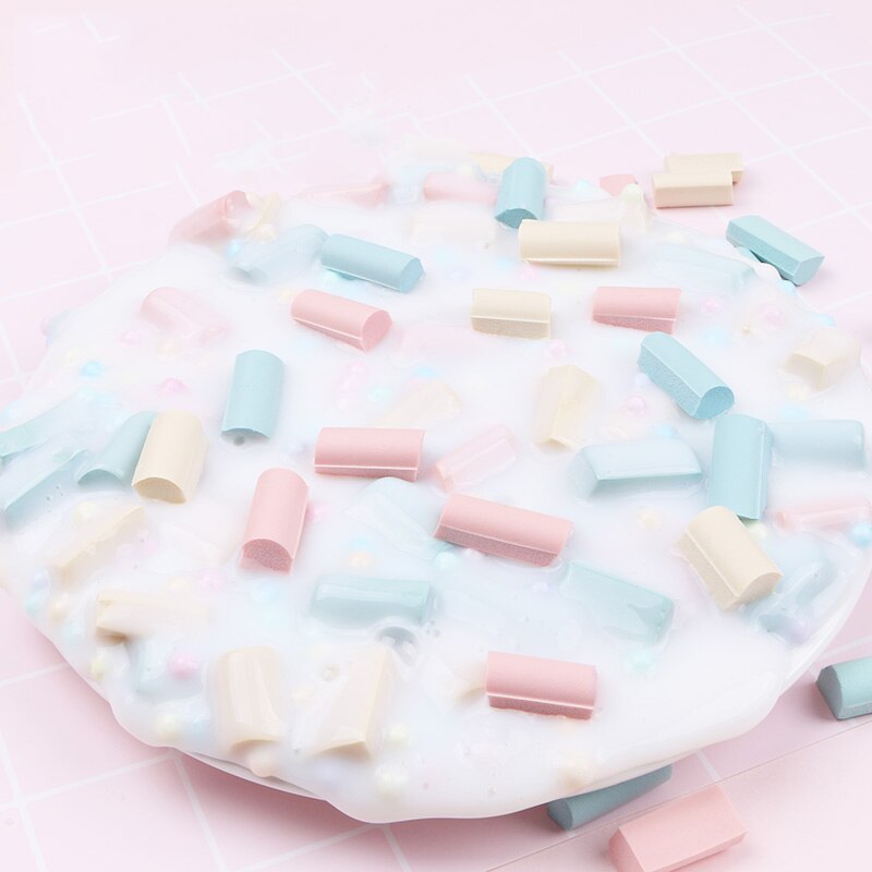 Singe heureux en Stock Slime fournitures breloques jouet mousse morceau Addition éponge bande croustillante arrose remplisseur pour nuage moelleux Slime