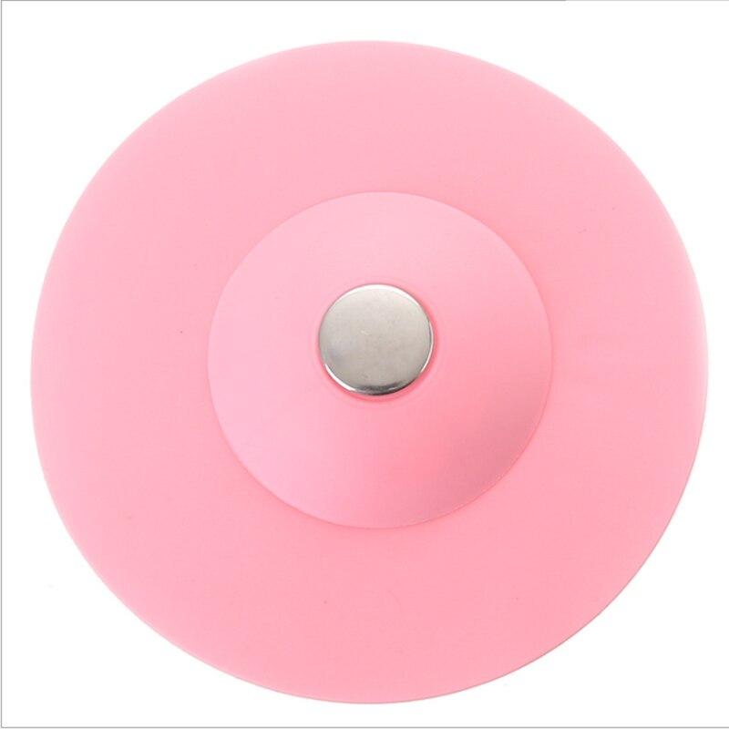Tapón de drenaje de goma para bañera, tapón de drenaje para el suelo, suministro antiobstrucción para ducha, desagüe para bañera: Rosa