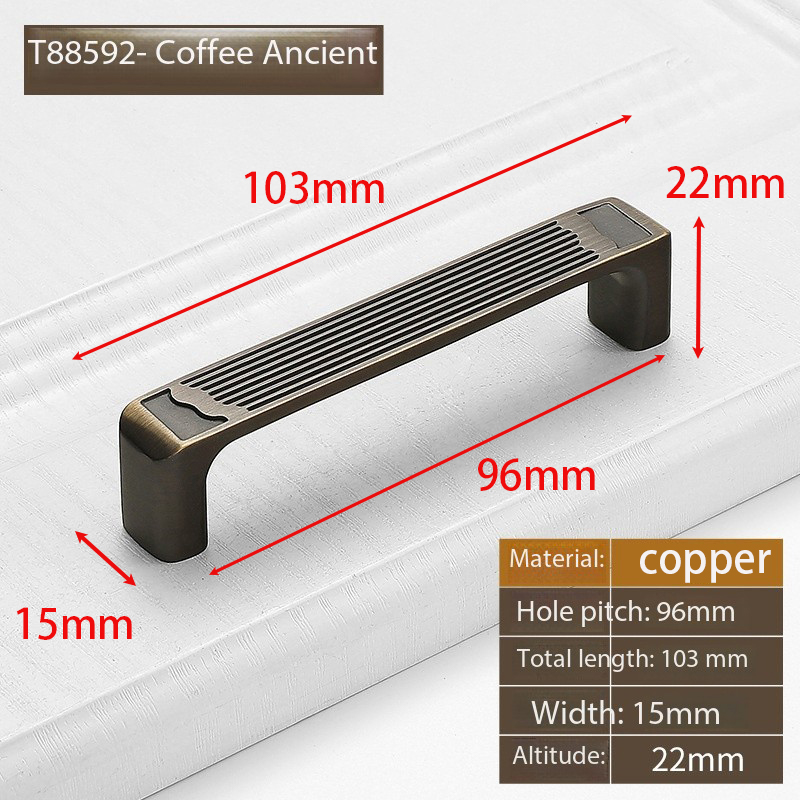 Manija de puerta de gabinete de latón vintage, manija de armario minimalista moderna, zapatero, cajón, manijas pequeñas para muebles: BLANCO