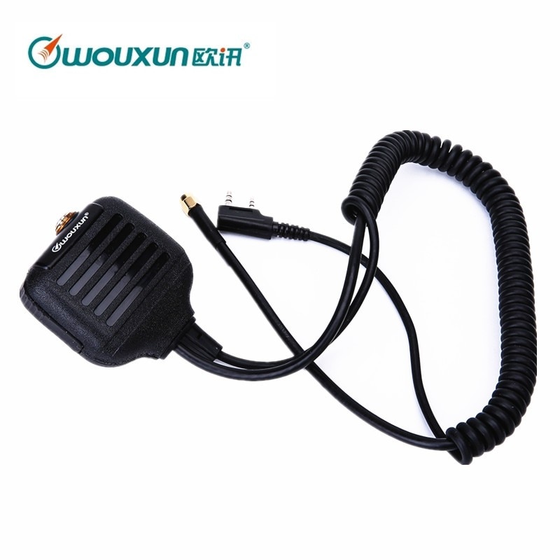 Original WOUXUN Handheld Speaker Mic witth a Adapter for WOUXUN Walkie Talkie KG-UVD1P KG-UV6D KG-UV8D KG-UV9D Plus Radio