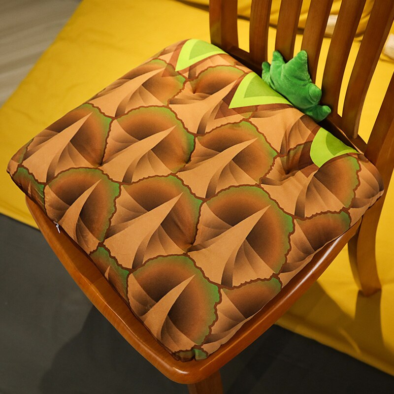 3d kawaii simulation vandmelon citron frugt blød pude plys sødt legetøj sofa pude fyldt hjem bil dekoration børn pige: Ananas / 45cm