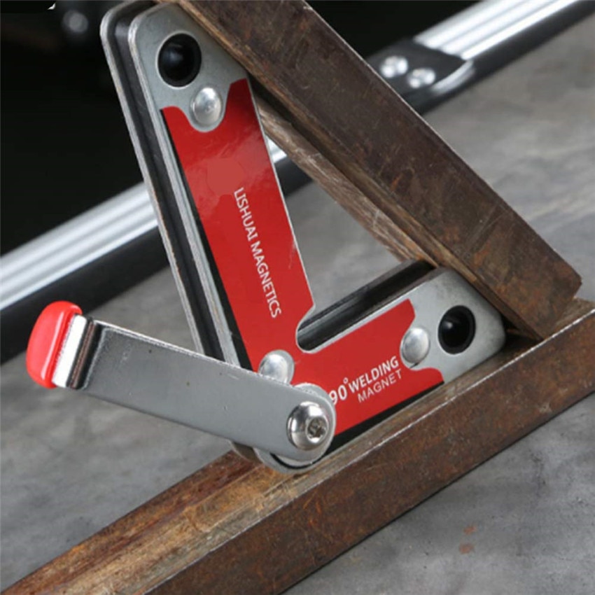 2 Piece Welding Positioning Right Angle Clamps, Magnetic Welding Locator Holder Corner Fixture for Welding Positioning TP-0257